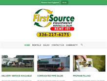 Tablet Screenshot of firstsourceequipment.com